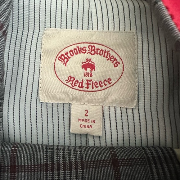 Brooks Brothers Red Fleece Wool Suit - Picture 4 of 10